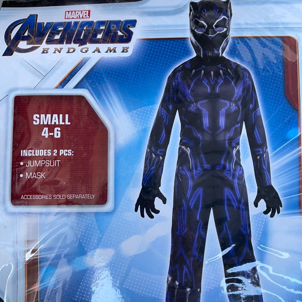 Avengers Endgame: Black Panther Kids Costume! New!